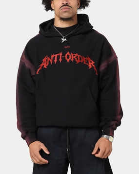Thermal regulation AllDaySoftness The Anti Order Mosh Boxy Hoodie Sunfade Black/Red