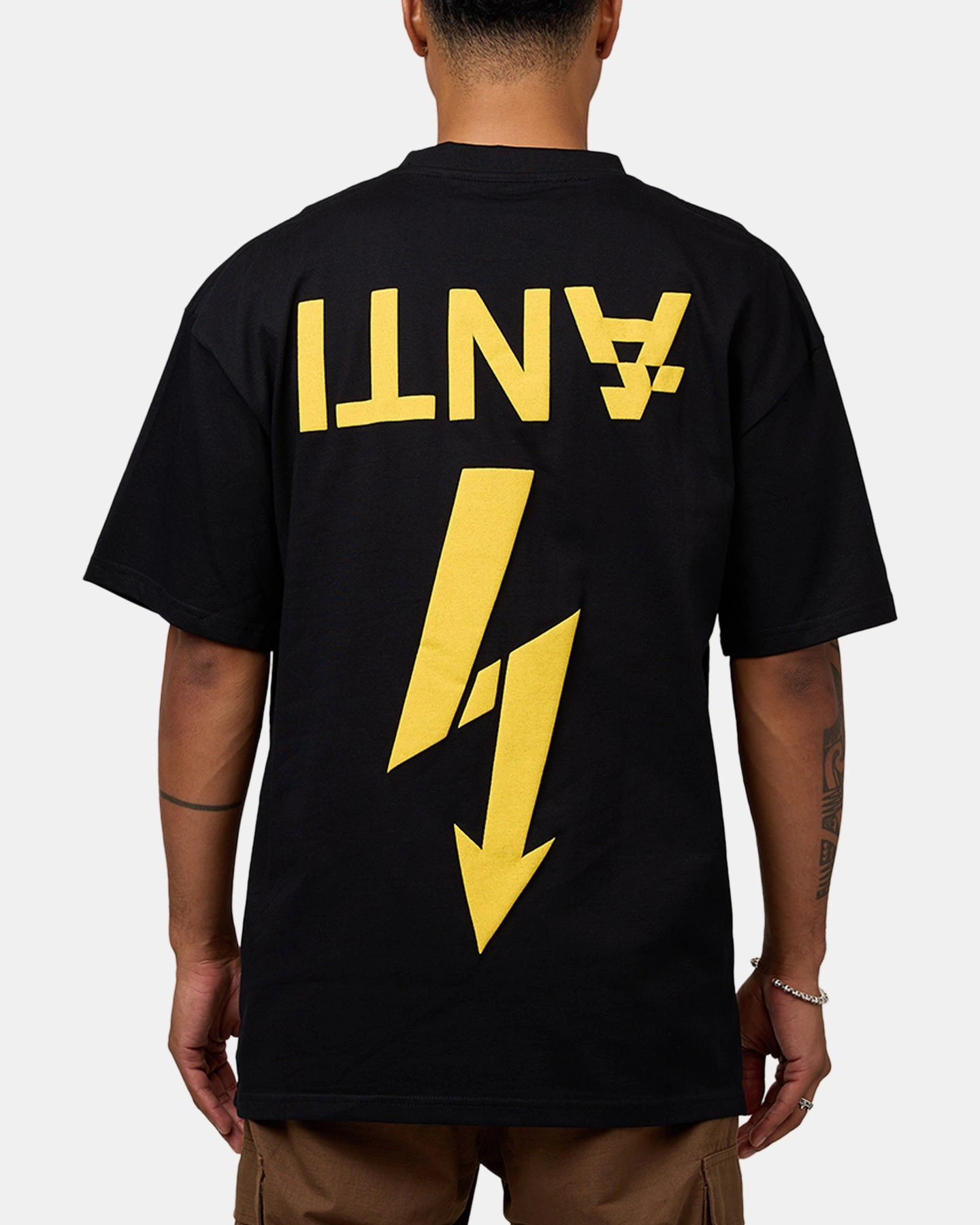 Elasticized Waistband The Anti Order Non Voltage T-Shirt Black