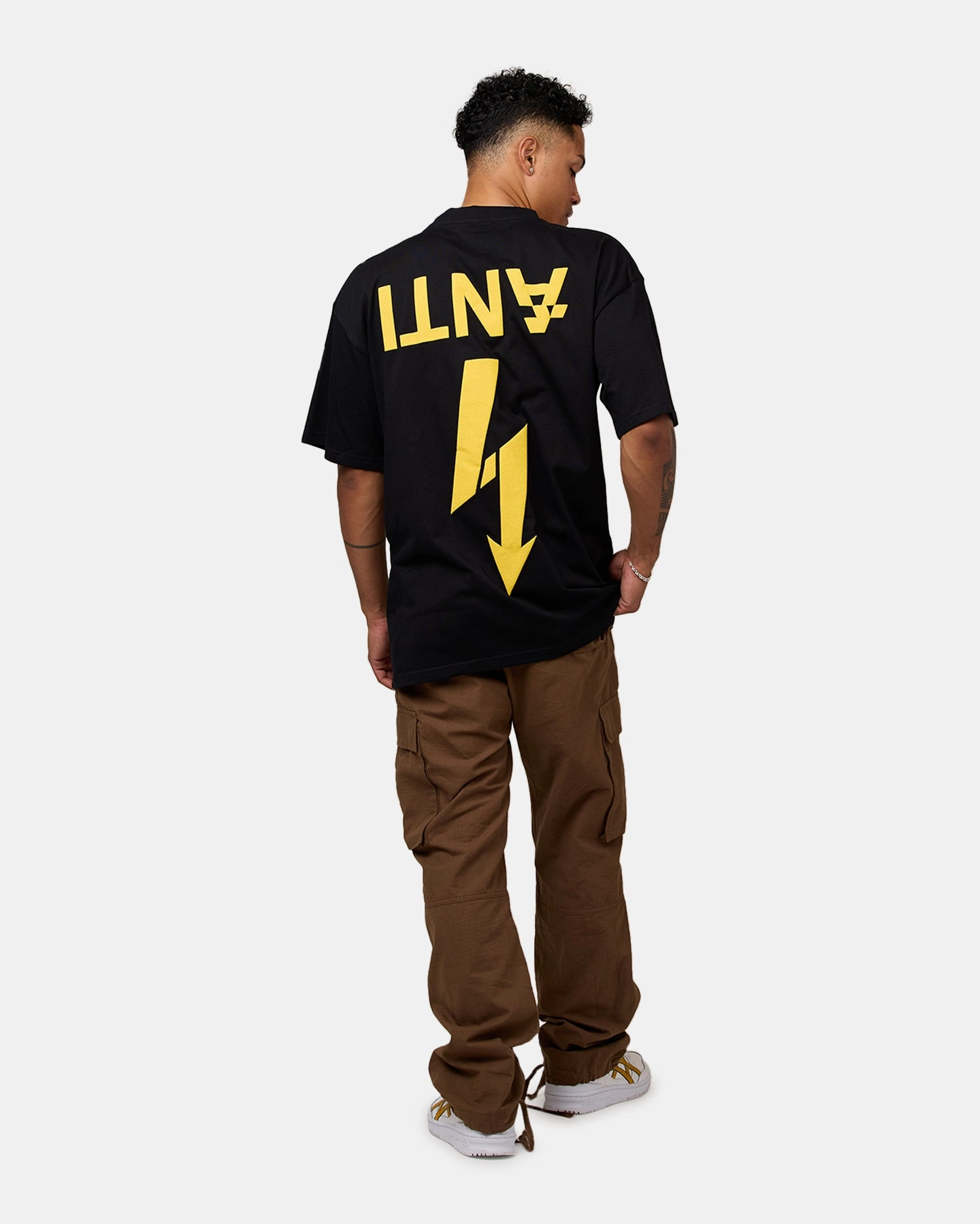 Casual Fit Stylish Jacket The Anti Order Non Voltage T-Shirt Black