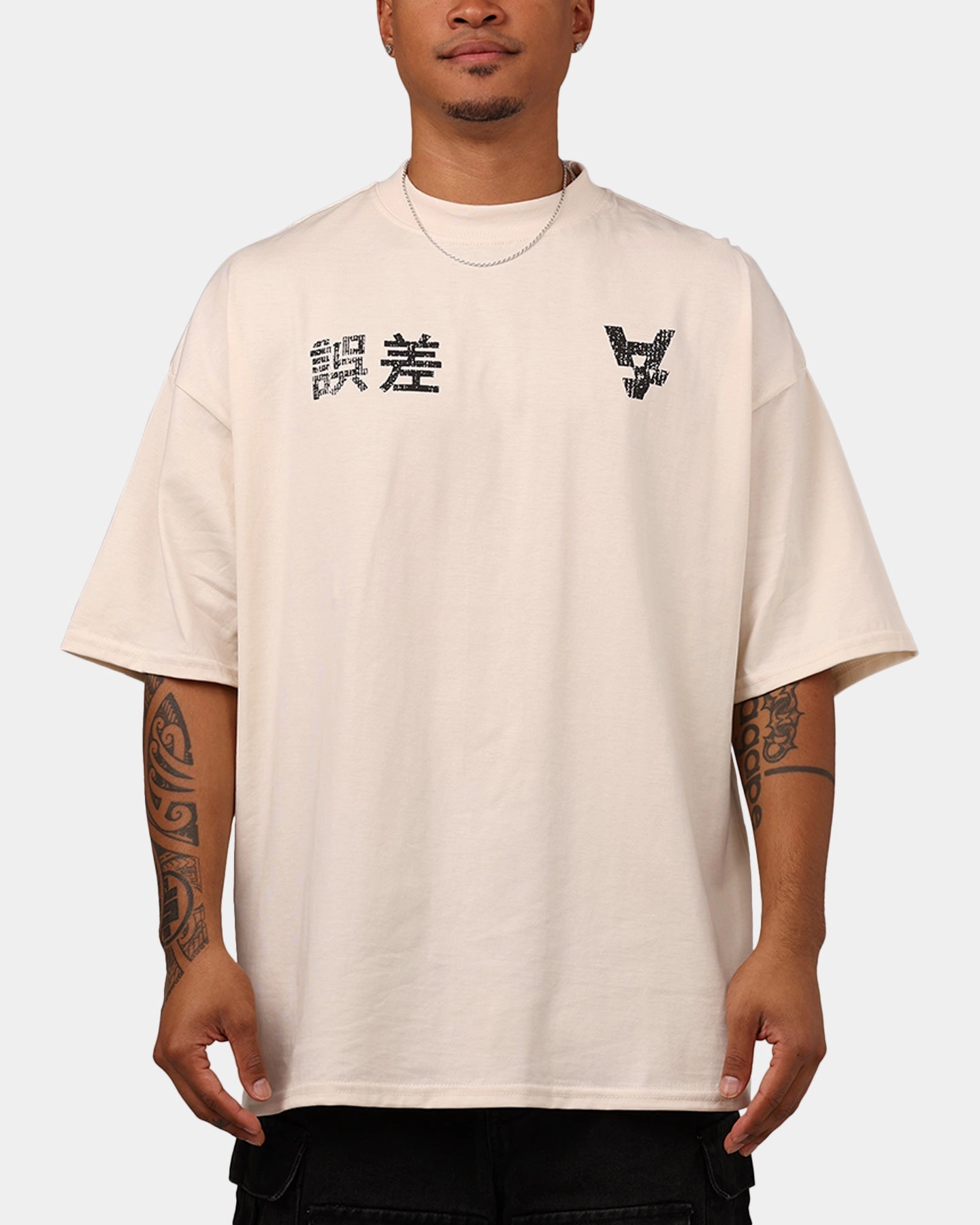 Printed Hoodie The Anti Order Oni T-Shirt Off White