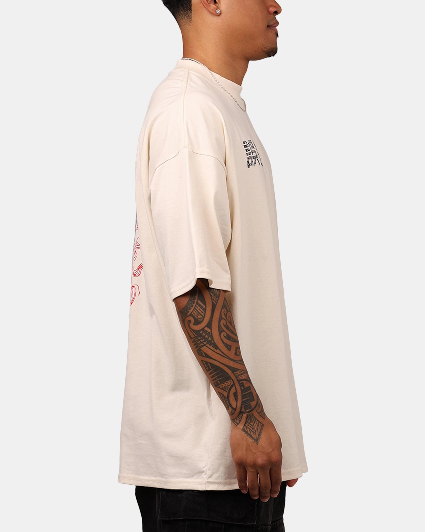 Compact Stitching The Anti Order Oni T-Shirt Off White
