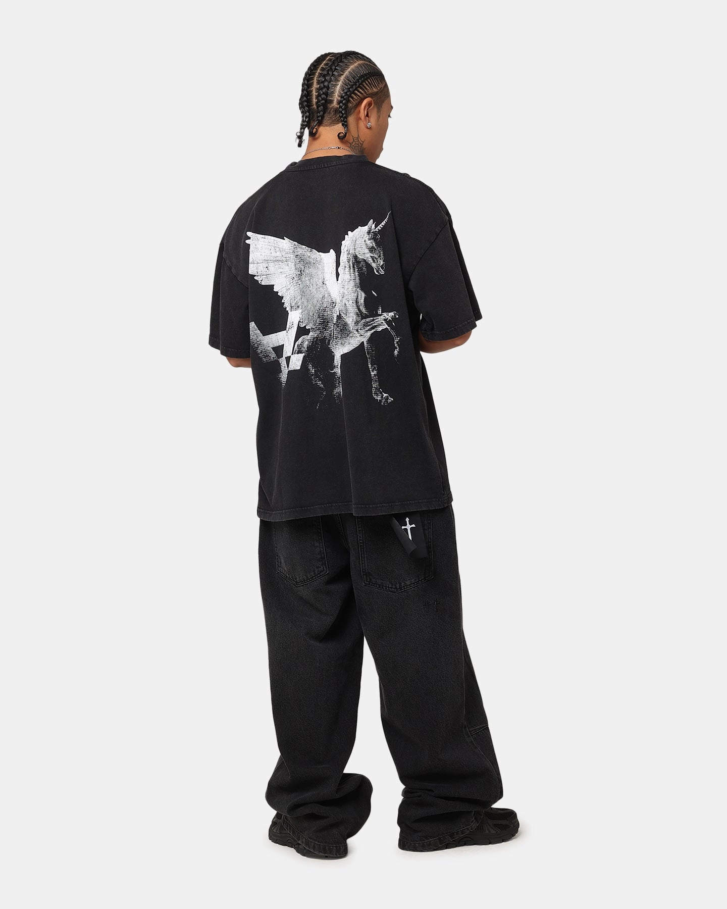 The Anti Order Pegasus Lost T-Shirt Black Acidwash HygienicCoating