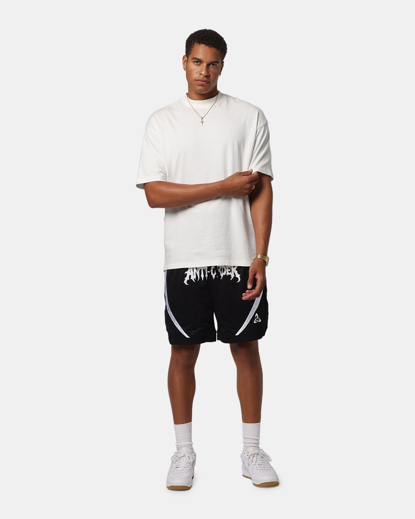 Performance Design The Anti Order Sparta Mesh Basketball Shorts Black/White