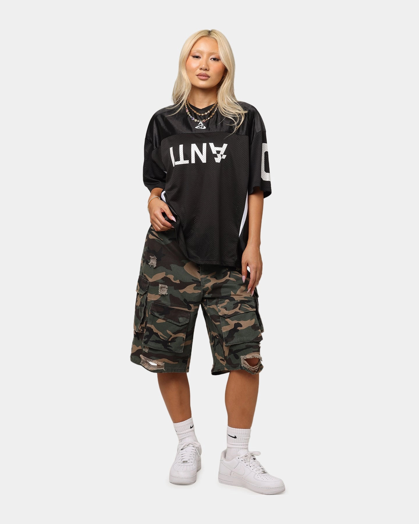 Thermal Regulation Fabric The Anti Order Sparta Mesh Team Jersey Black/White