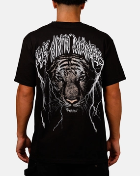The Anti Order Tiger T-Shirt Black Odor Control Technology
