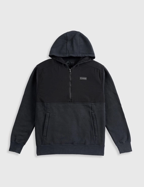 THE HEAVY HALF ZIP HOODIE Contrast Stitch Hypoallergenic Interior Layer