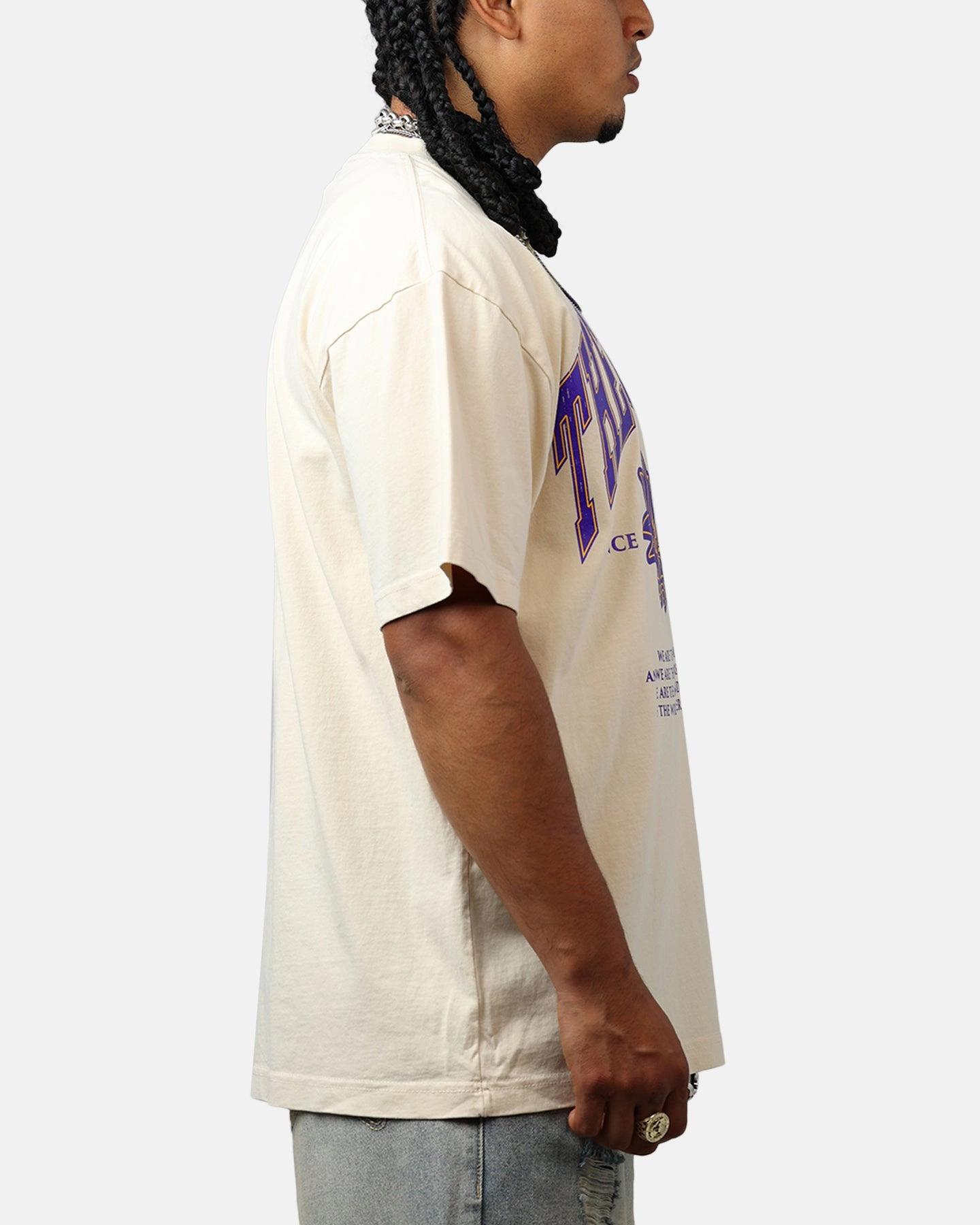 SnagProof FlexibleRibbing The Hundreds Alumnus T-Shirt Natural