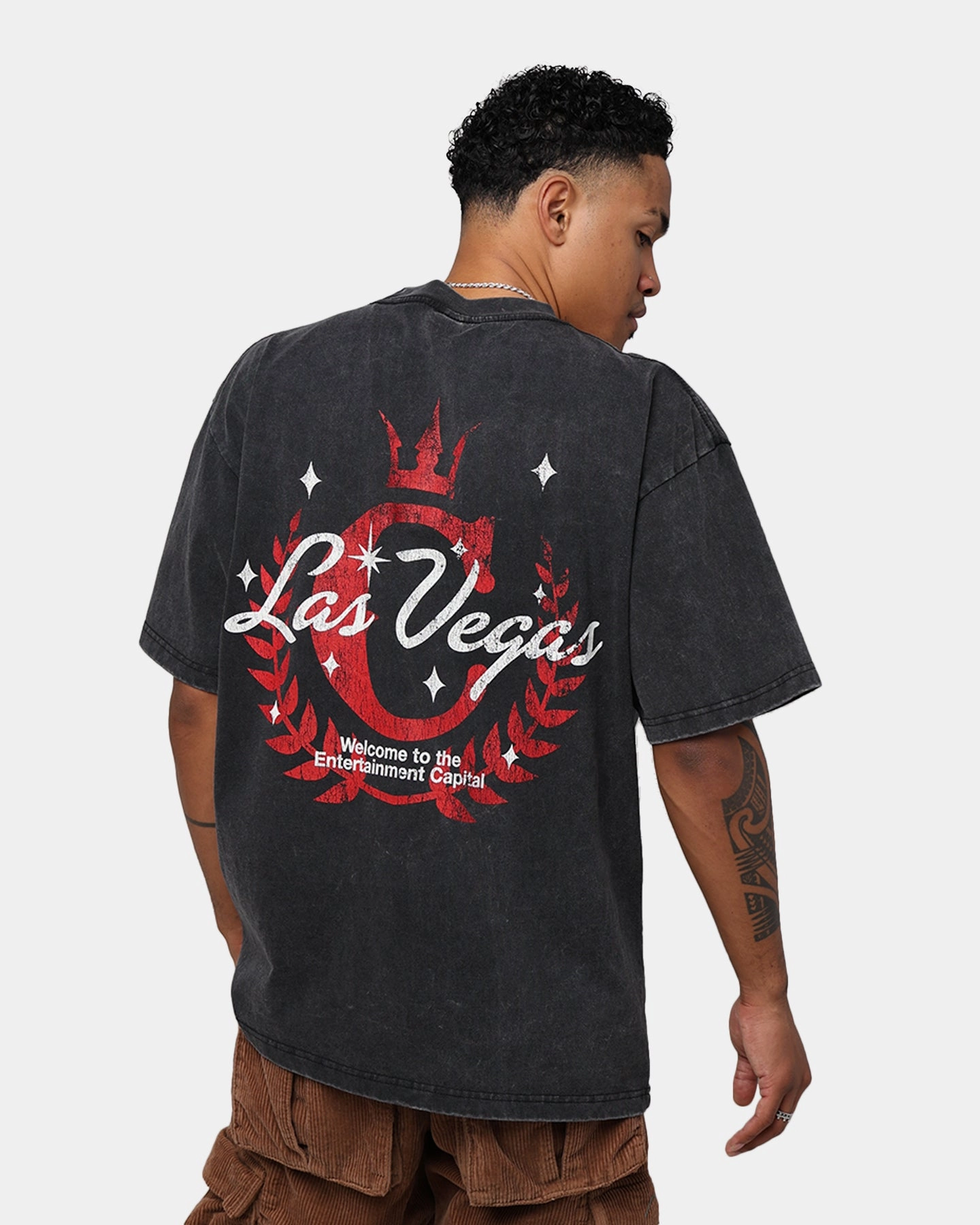 Soft Material MeshVentilation Culture Kings Entertainment T-Shirt Washed Black