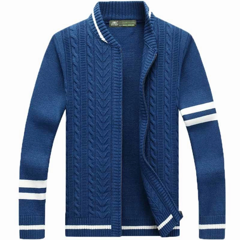 West Louis? Men Spring And Autumn Outwear Sweater Heat Retention Lining