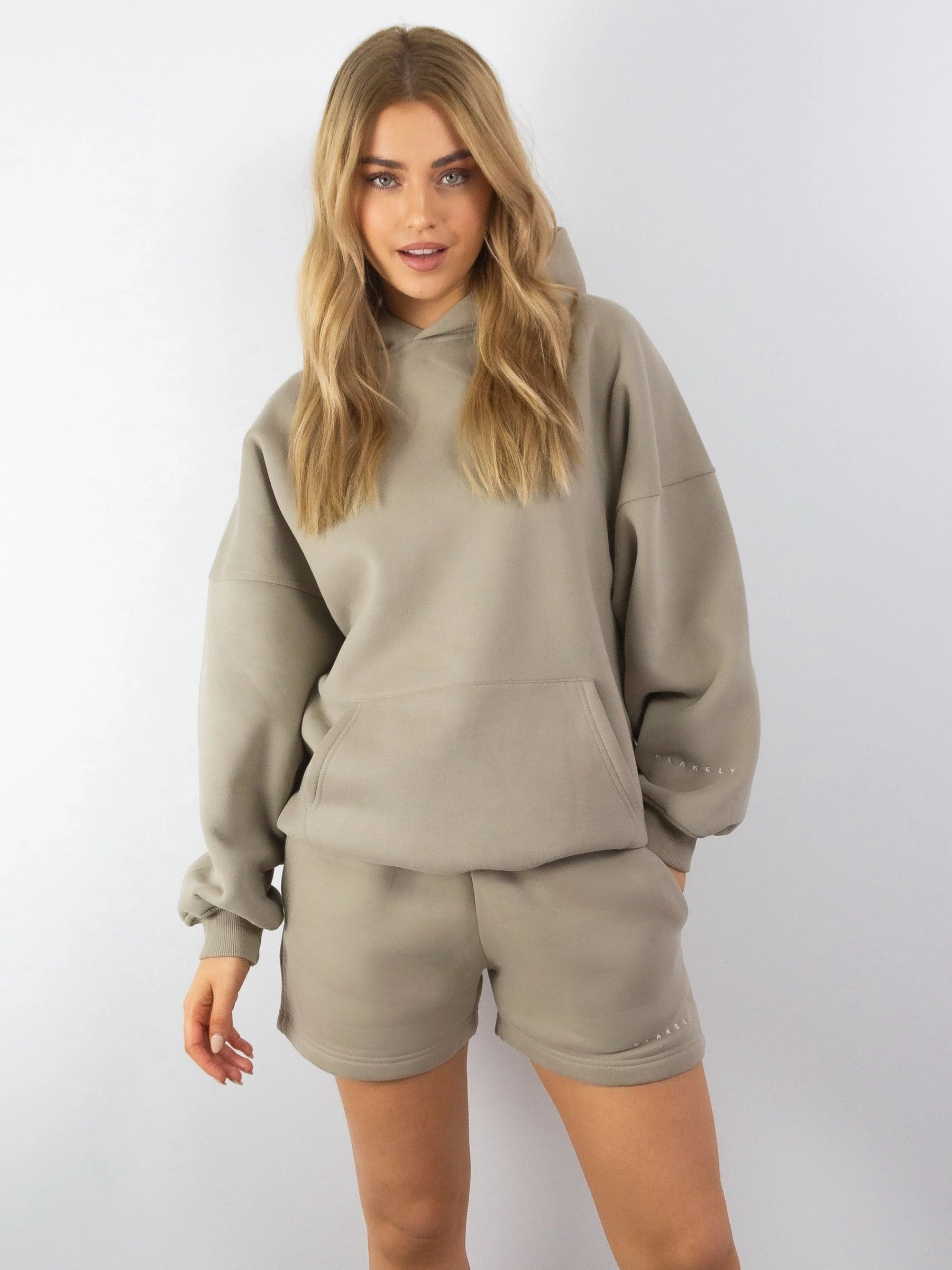 Wool blend City Edge Isabel Oversized Hoodie - Beige