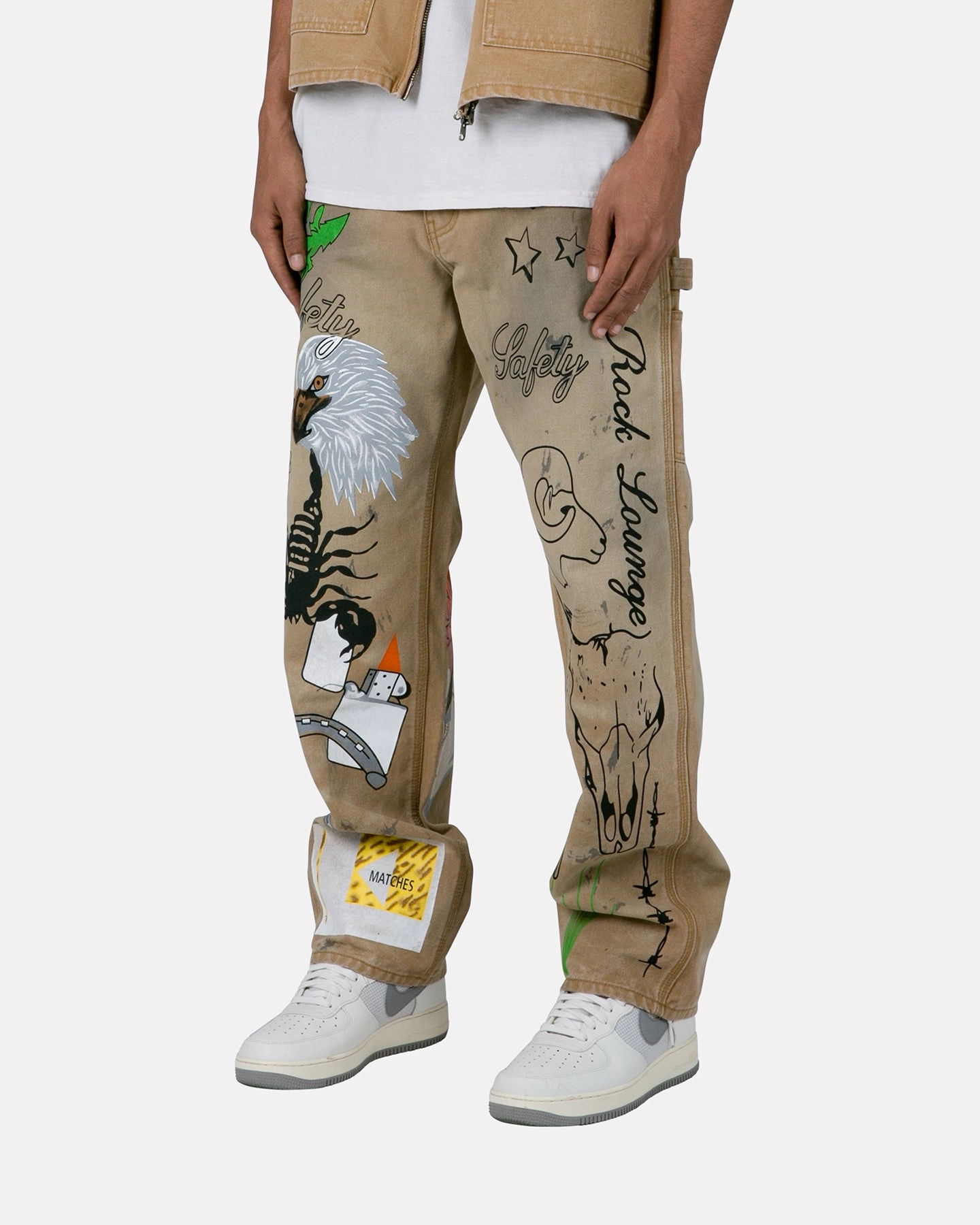 Tear Resistant Fabric Ultra Stretch MNML Ranch Work Pants Tan