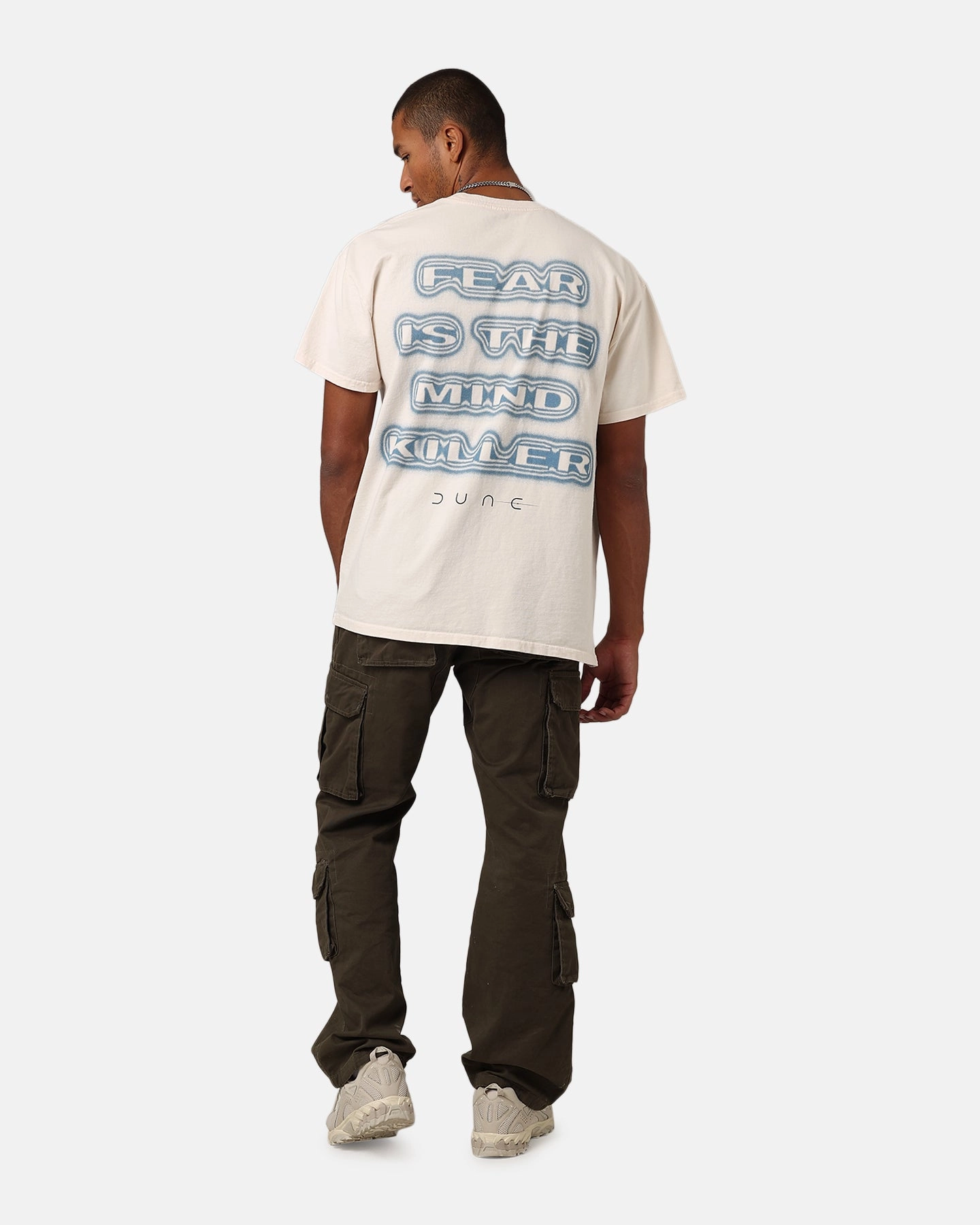 NonRestrictive Fit Goat Crew X Dune Fear Heavyweight T-Shirt Off White