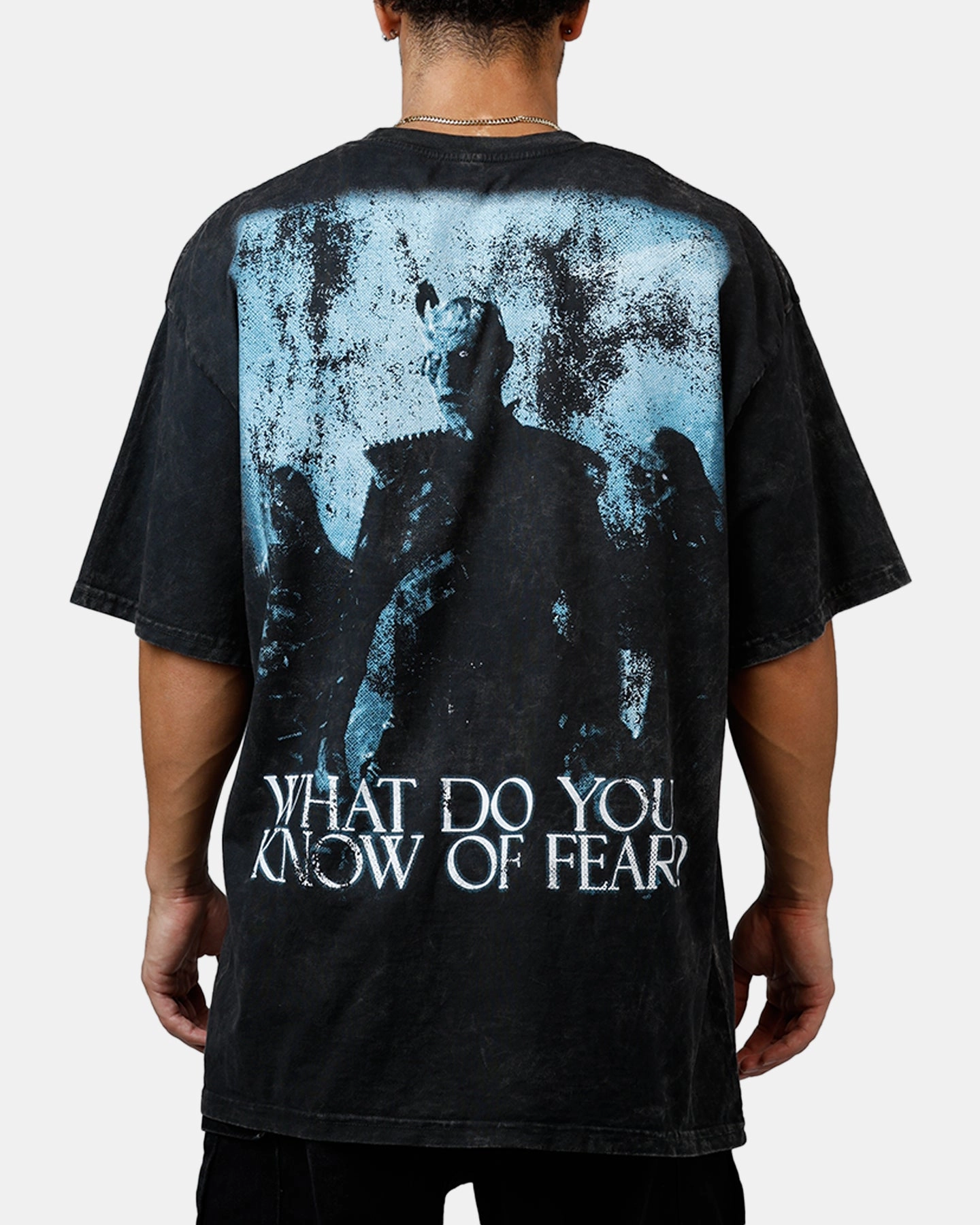 LowImpact Manufacturing Weighted Hem Goat Crew X Game Of Thrones Night Kings Vintage T-Shirt Black Acidwash