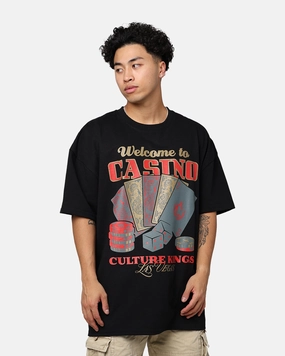 Anti Pilling Treatment Culture Kings Casino Vegas T-Shirt Black