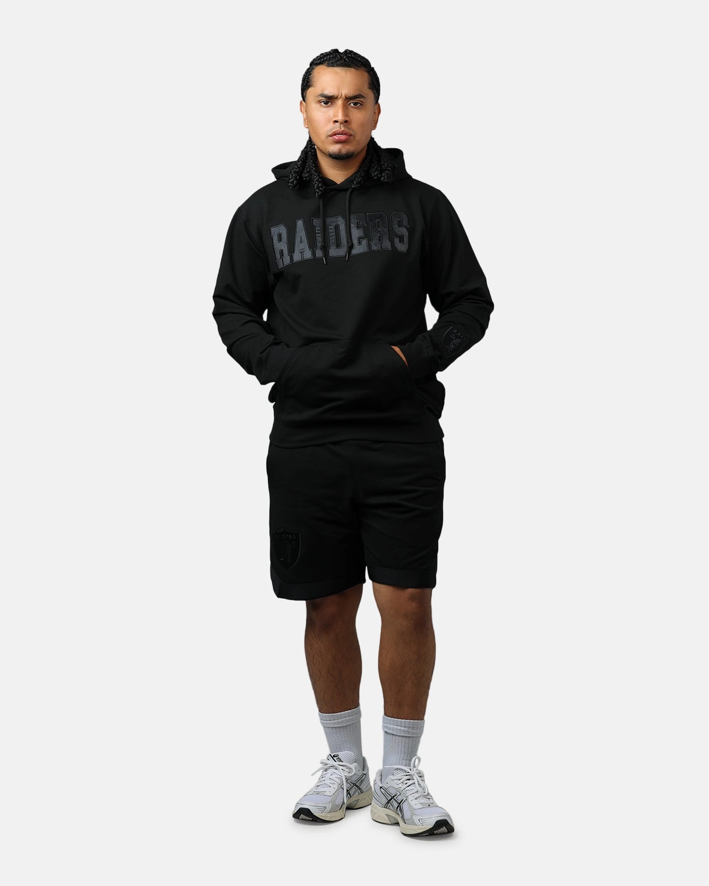BreathableMaterial New Era Las Vegas Raiders Logo Select Hoodie Black/Black