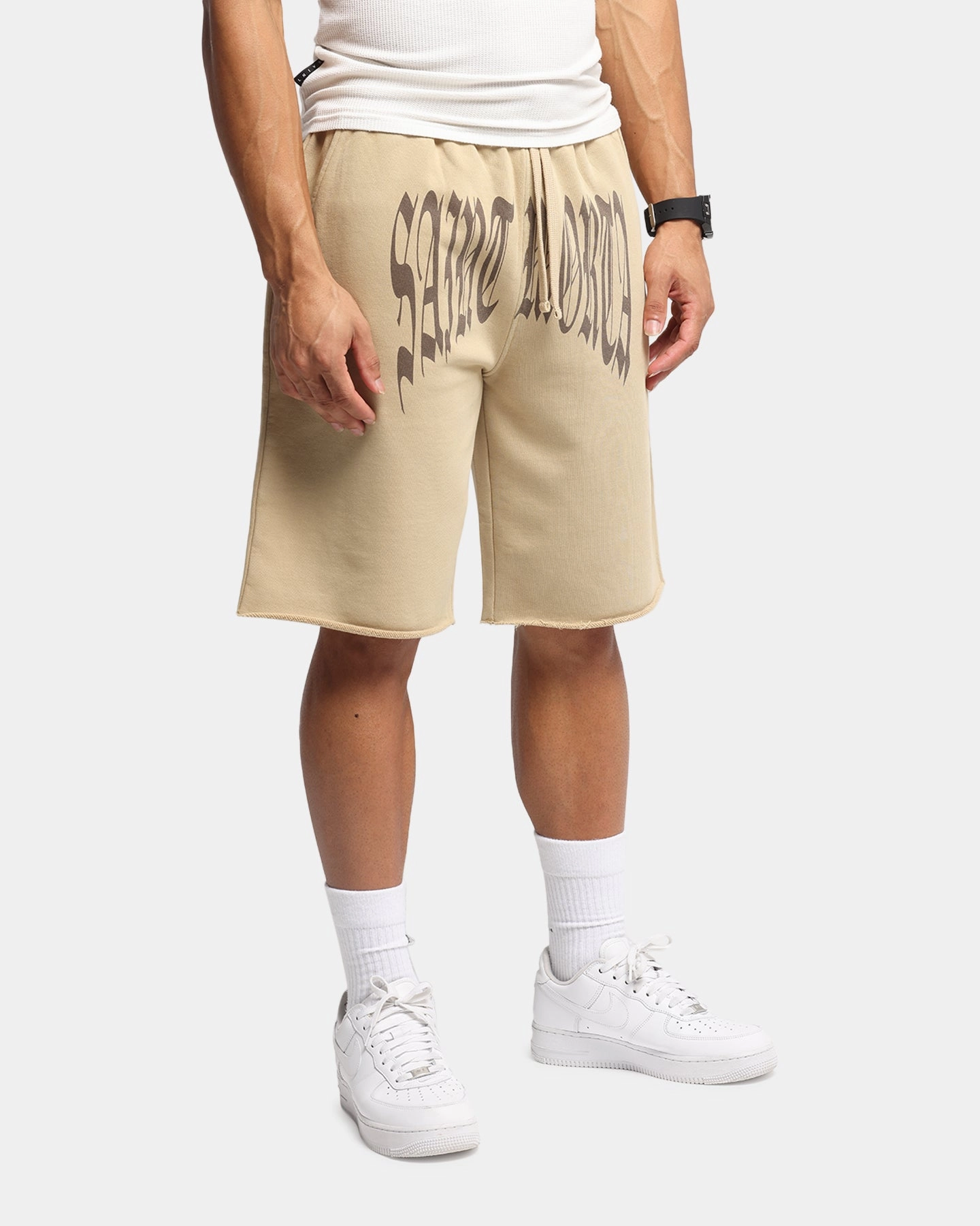 Saint Morta Vill Park Sweat Shorts Pigment Stone Timeless Wear