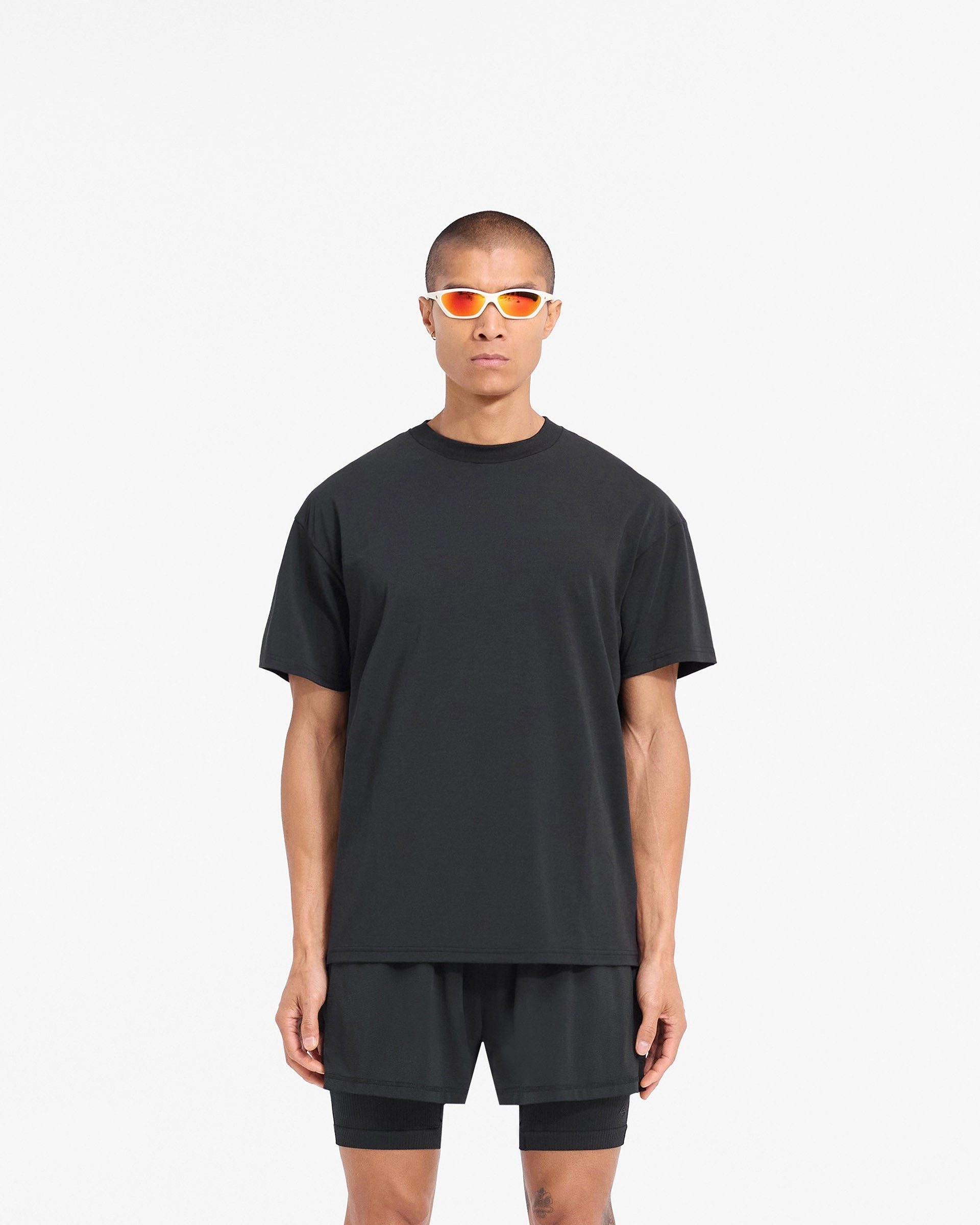 247 DNA Oversized T-Shirt - Black Affordable Fashion