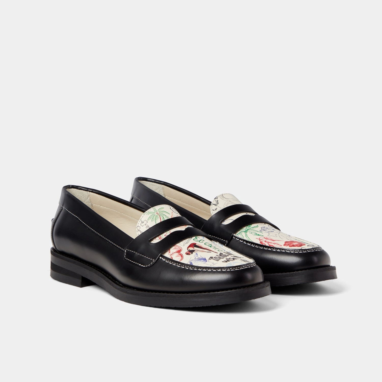 Mature Chic Wilde Sketch Penny Loafer - Women's