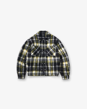 Textured Overshirt - Jet Black Sustainable Dye Process Stylish Detail