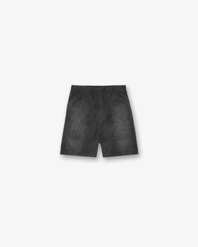 Towelling Short - Jet Black No Wrinkle Outdoor Adventure