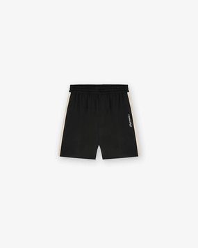 Track Short - Jet Black Slim Fit Design