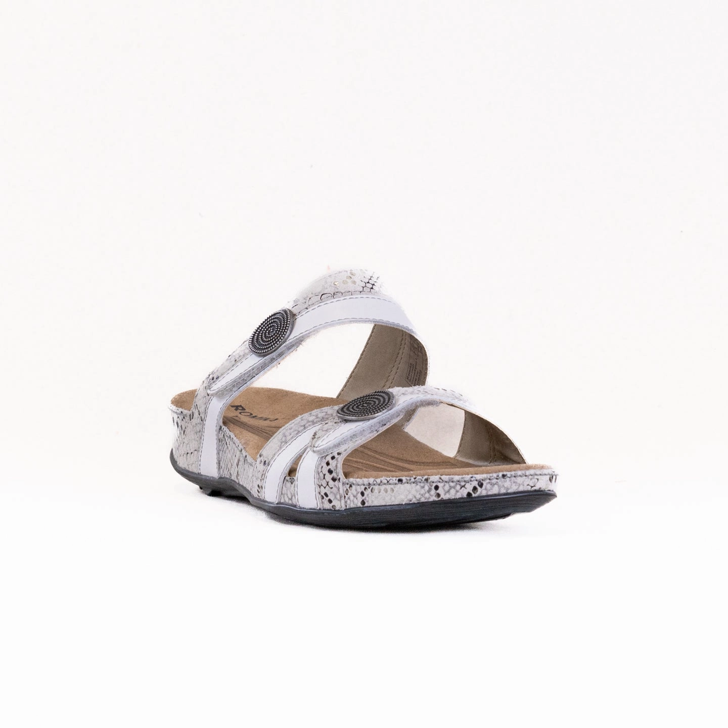 Open Feel Arch Support Footbed Romika Fidschi 22 (Women's) - White/Grey Combi
