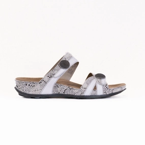 Easy Sandals Comfortable Footwear for Every Day Romika Fidschi 22 (Women's) - White/Grey Combi