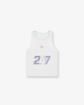 247 Race Marathon Vest - White AntiStaticFinish