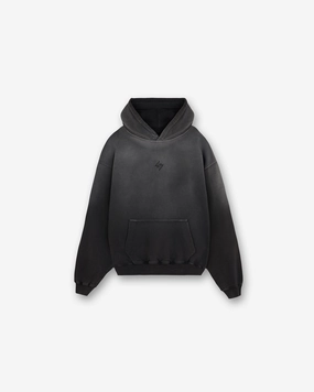 247 Motion Oversized Hoodie  - Black Versatile Clothing Two Way Zipper