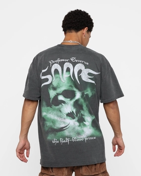 Temperature Control Technology American Thrift X Harry Potter Snape Heavyweight Vintage T-Shirt Black Wash