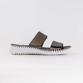 Simple Wear Eric Michael Angie Sandal (Women's) - Pewter Leather