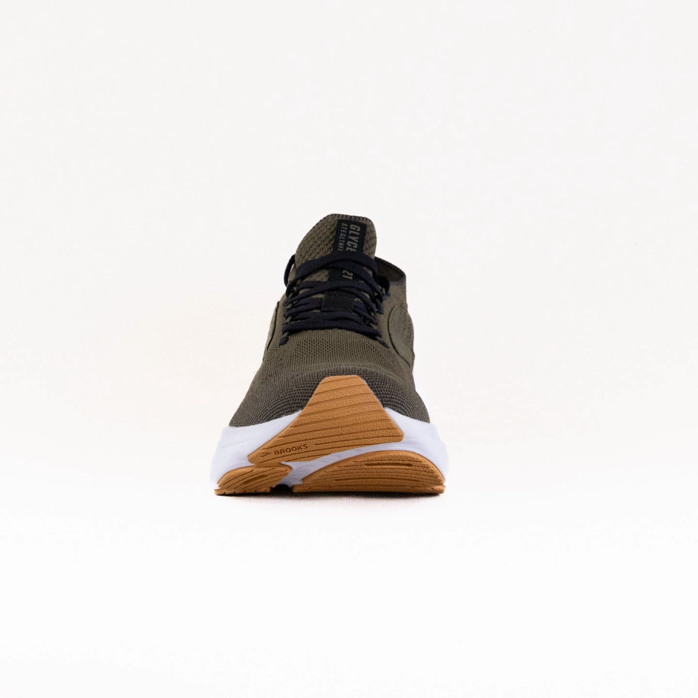 Brooks Glycerin StealthFit 21 (Men's) - Green/Black/White wide - fit Balanced Cushioning Tech