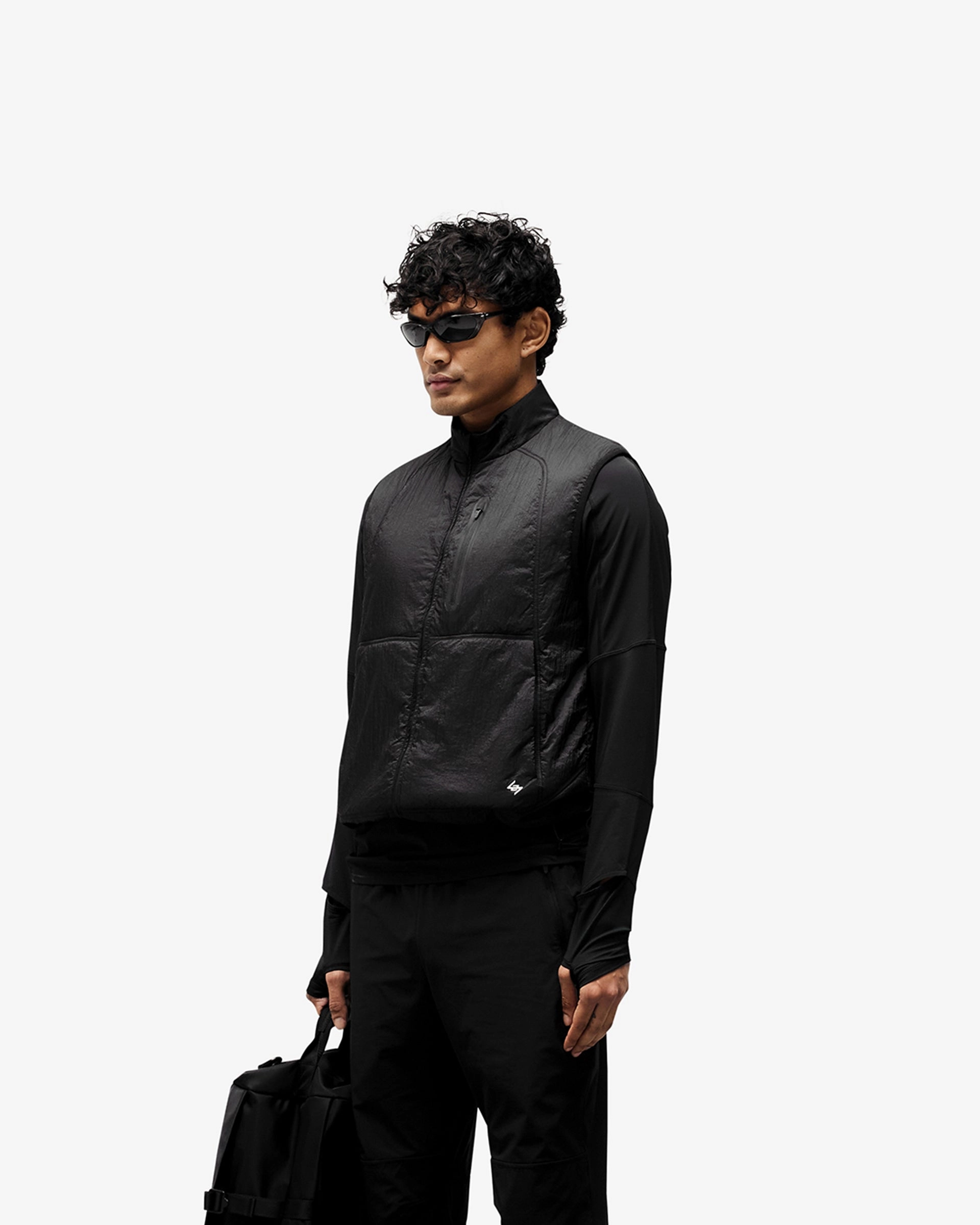 Comfy Layers Flexible Shoulder 247 Run Gilet - Black