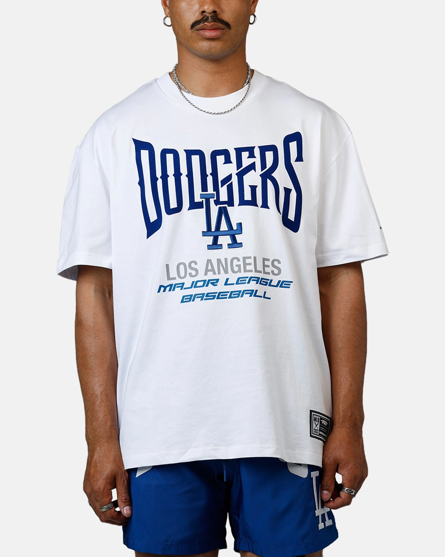 Pro Standard Los Angeles Dodgers City Tour 2.0 T-Shirt White Breathable Linen Blend