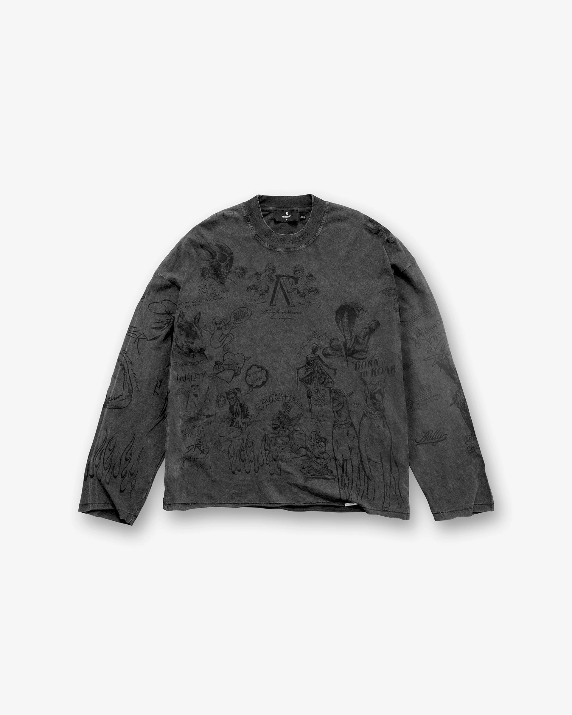 Performance Wear Active Lifestyle Legacy Long Sleeve T-Shirt - Vintage Grey