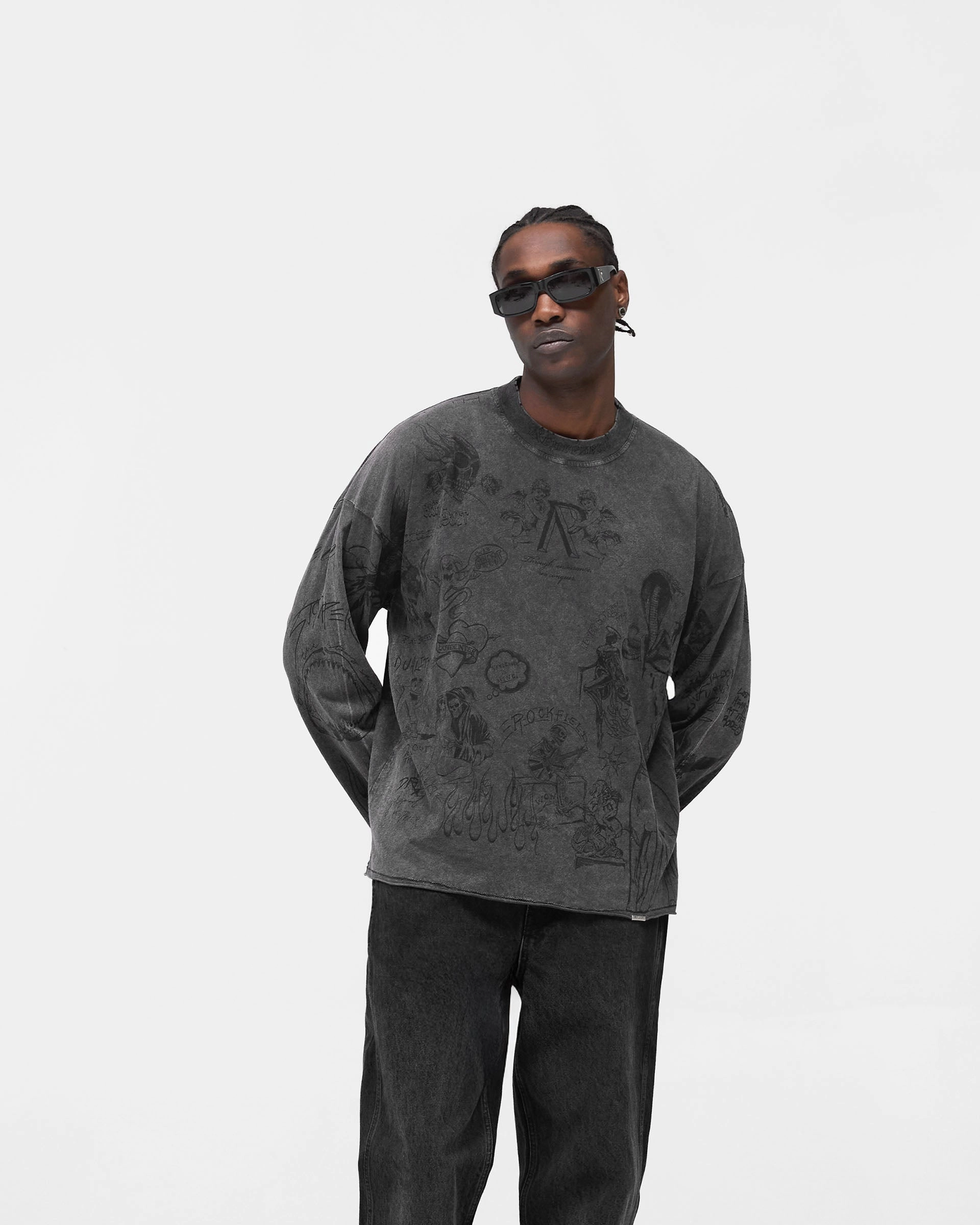 Modern Fit Soft Layer Legacy Long Sleeve T-Shirt - Vintage Grey