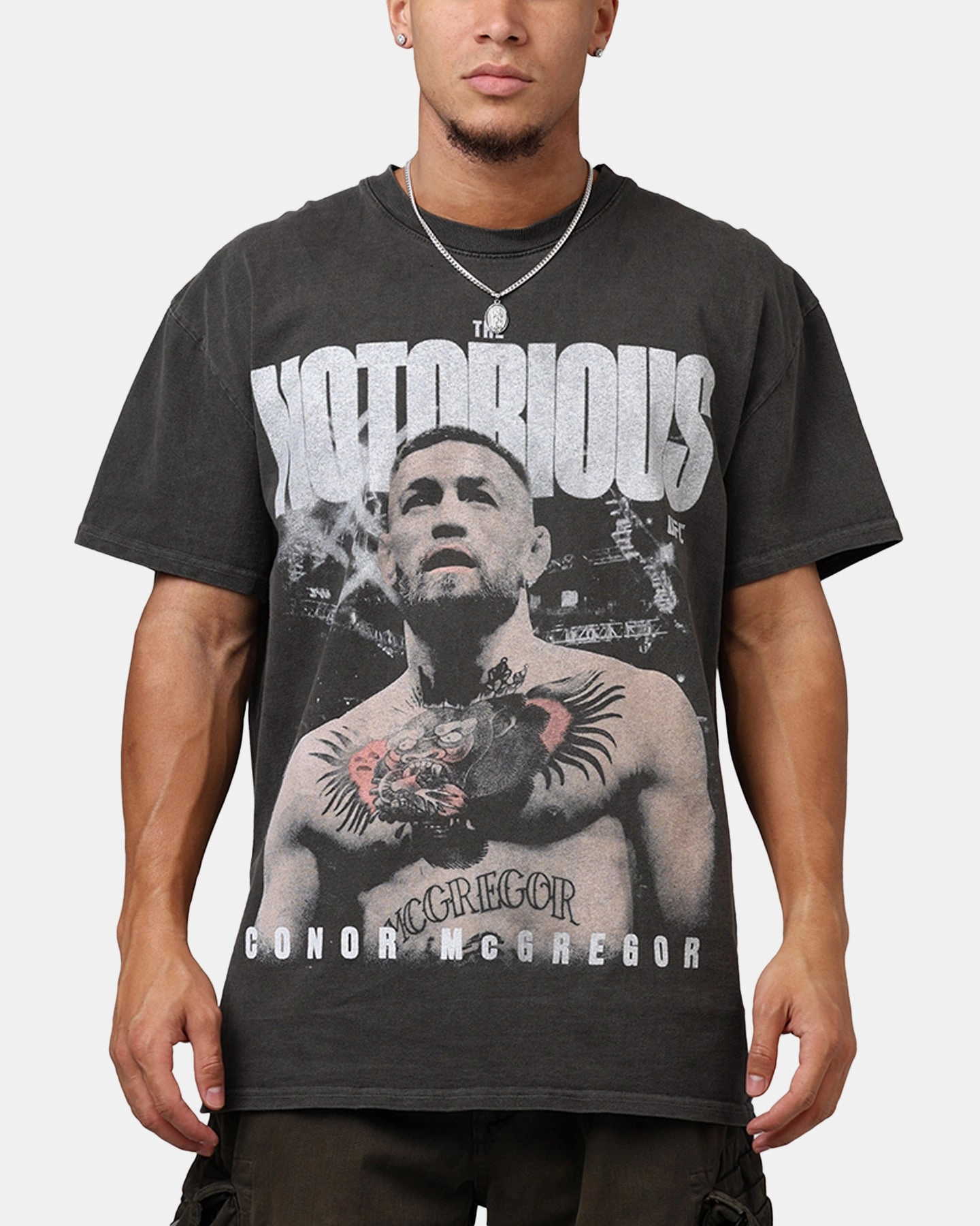 UltraSoft Lining UFC By Culture Kings Conor McGregor Mac Heavyweight T-Shirt Black Wash