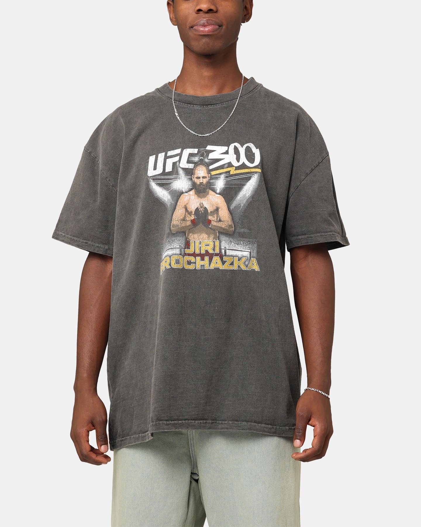 Heat Regulating Fabric UFC By Culture Kings Ji??? Proch??zka 300 Heavyweight T-Shirt Black Wash