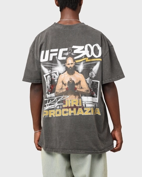 Soft Touch Feel UFC By Culture Kings Ji??? Proch??zka 300 Heavyweight T-Shirt Black Wash