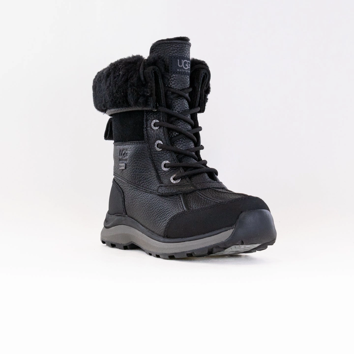 Ugg Adirondack Boot III (Women's) - Black Sock Fit Cowboy Fan
