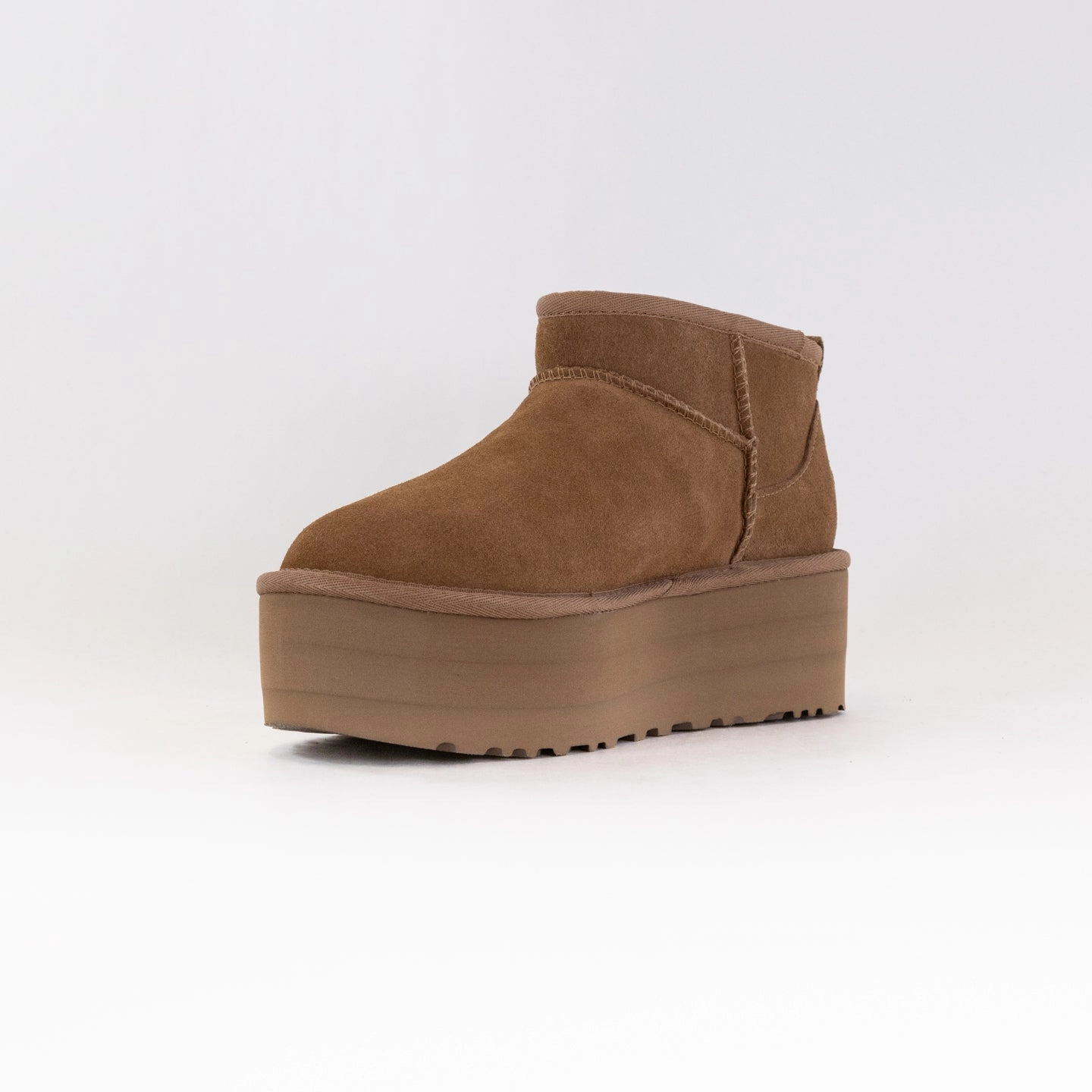 Feather Light Night Travel Heavy Terrain UGG Classic Ultra Mini Platform (Women's) - Chestnut