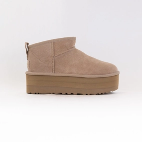 UGG Classic Ultra Mini Platform (Women's) - Sand Trendy Footwear Comfort Ankle