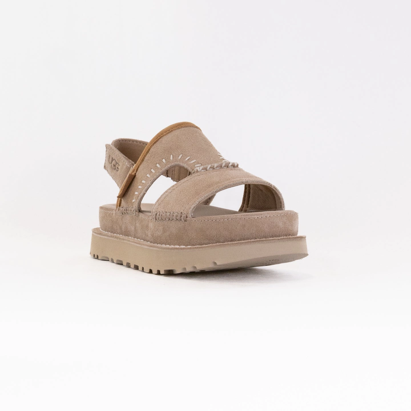 UGG Goldenstar Regenerate (Women's) - Sand Outing Fit Handcrafted Stitching Detail