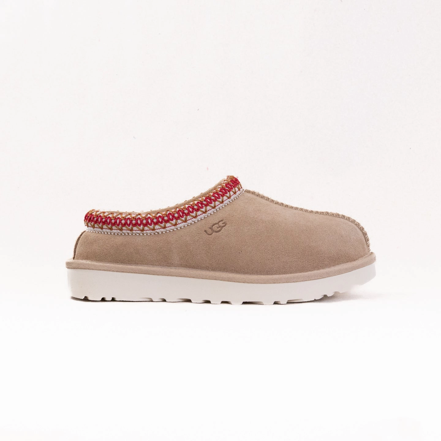 UGG Tasman Slipper II (Women's) - Sand/Dark Cherry Comfort Fit Travel Smooth Zone