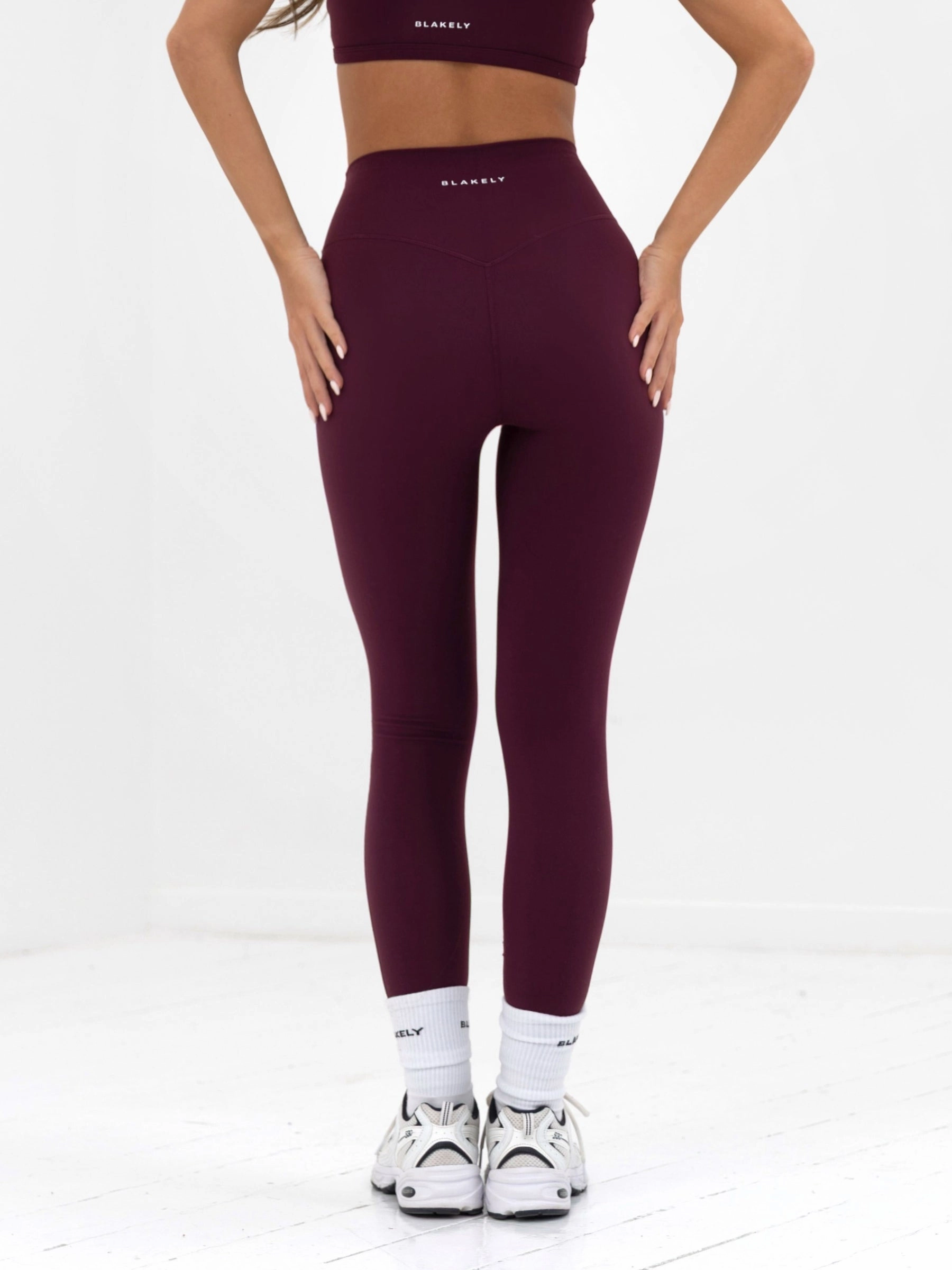 Ultimate Active Leggings - Dark Cherry For Men Studio Practice