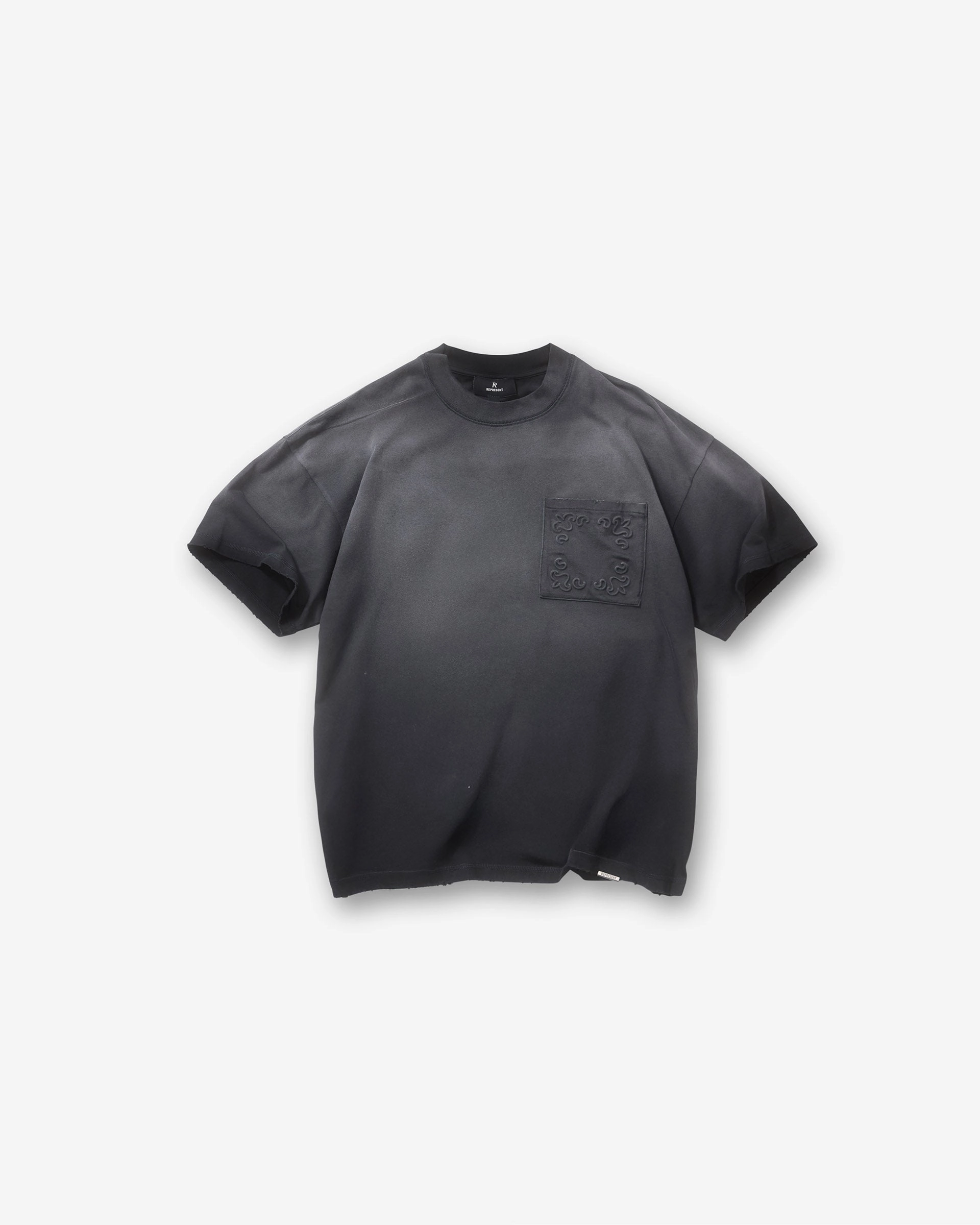 Silk combination Comfy Movement Represent X Hunter T-Shirt - Stained Black