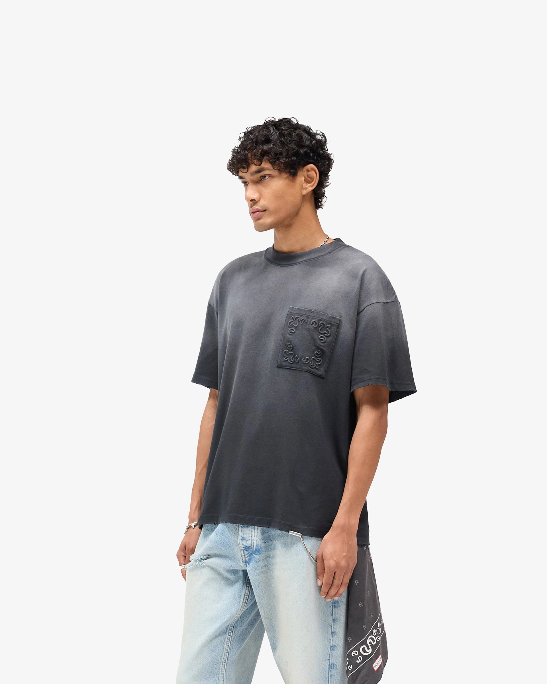 Anti Static Finish Cozy Performance Represent X Hunter T-Shirt - Stained Black