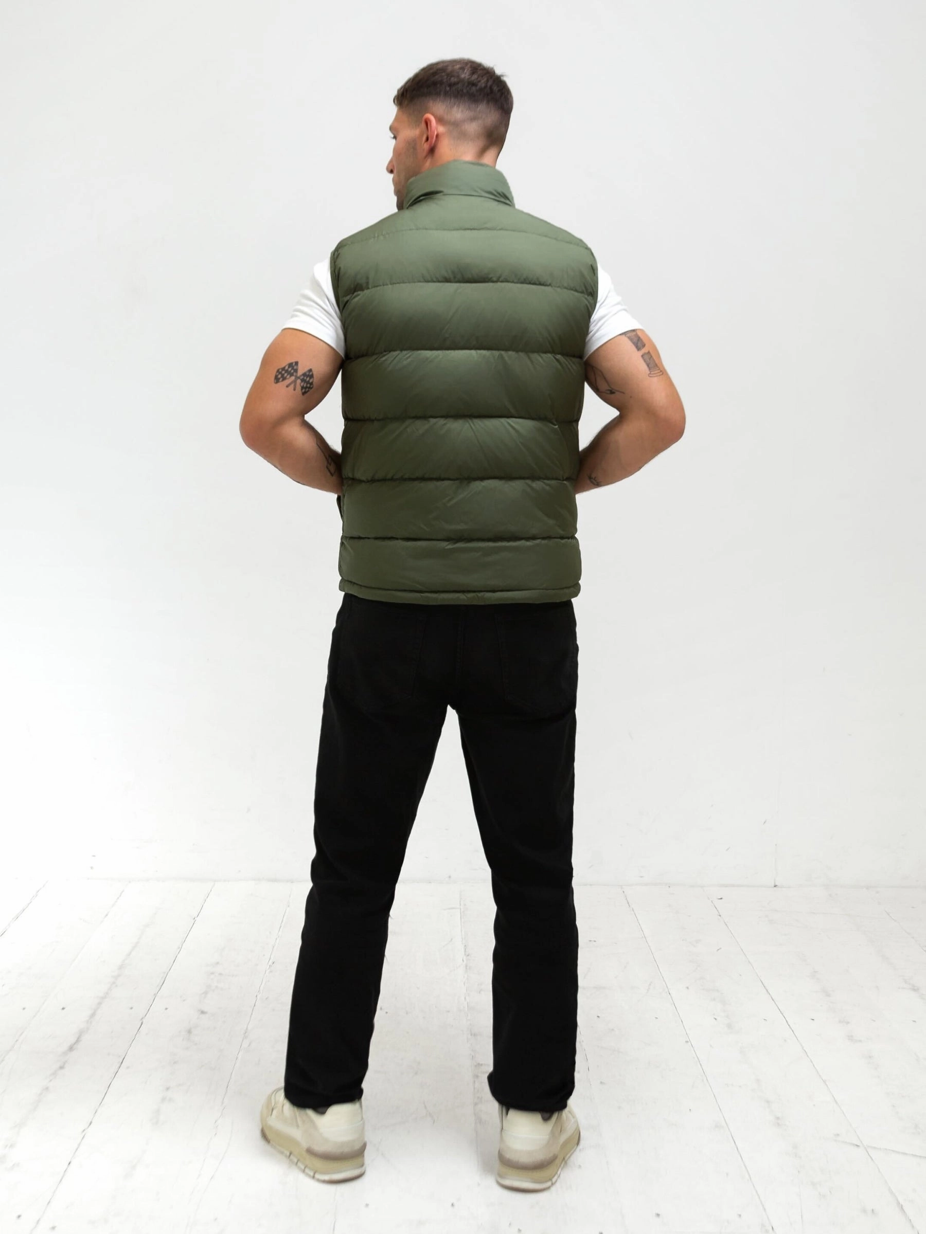 Knee Length Comfy Essentials Ultimate Gilet - Khaki