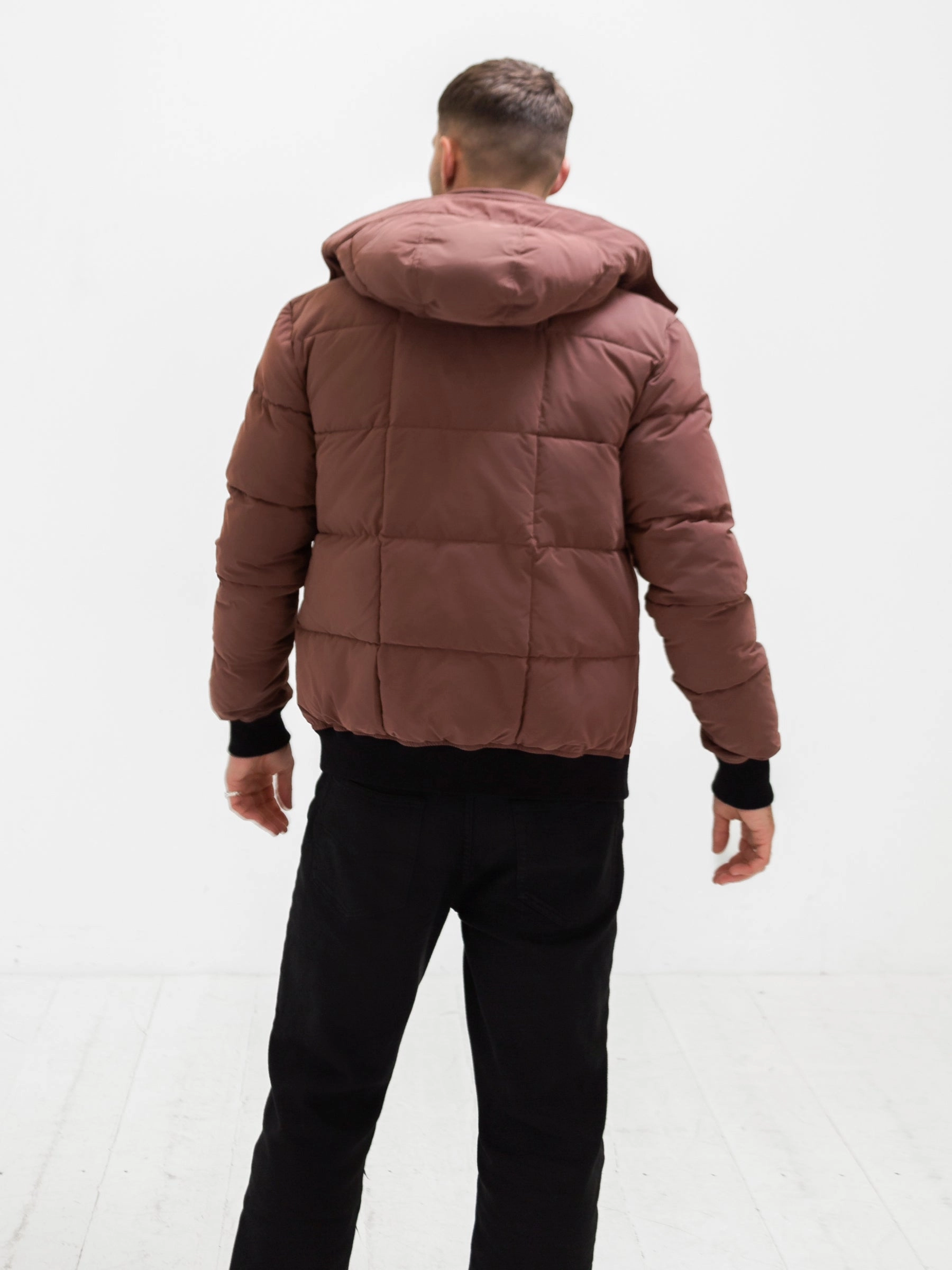 Daily Commute Wear MoistureWickingLining Ultimate Puffer Coat - Burgundy