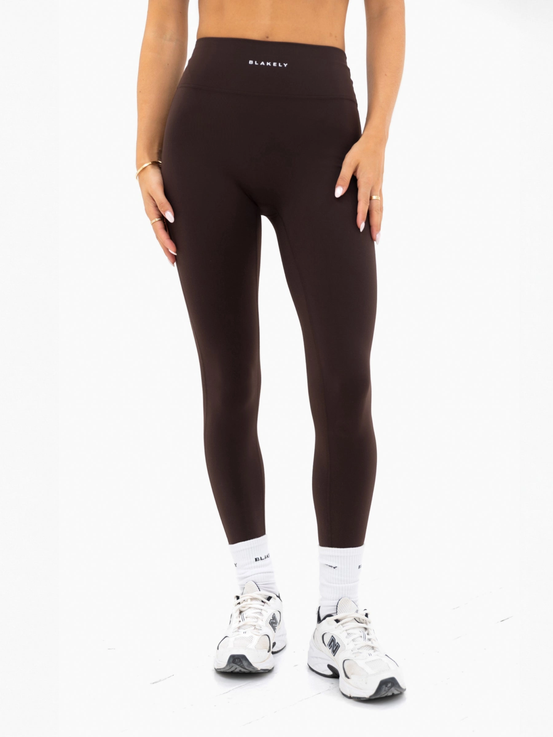 Abrasion resistant Seamless Design Minimalist Style Ultimate Soft Lifestyle Leggings - Coffee Bean